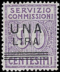 ITALIA REGNO  Servizio commissioni