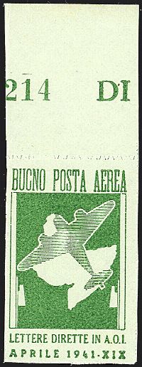 COLONIE ITALIANE AFRICA ORIENTALE ITALIANA Franchigia militare