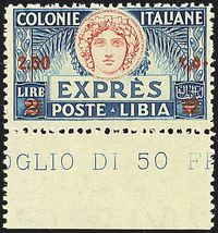 COLONIE ITALIANE LIBIA Espressi