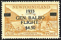 COLONIE INGLESI NEWFOUNDLAND Posta aerea