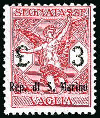 SAN MARINO  Segnatasse per vaglia